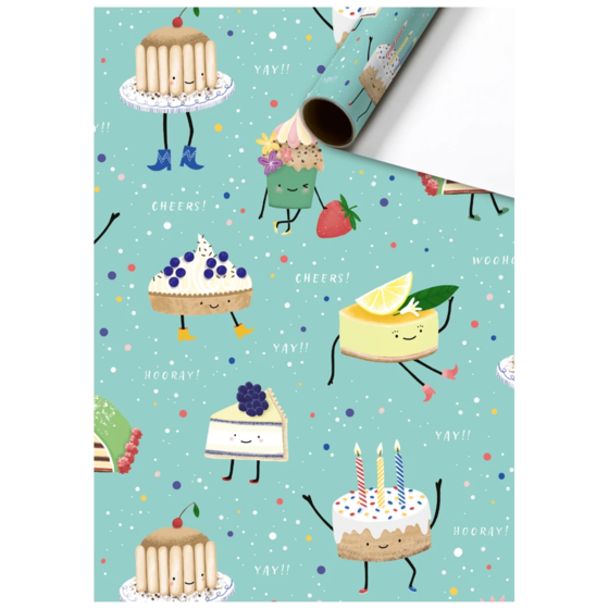 Geschenkpapier „Maurita“ | 70 cm × 2 m, 80 g/m², mintgrün