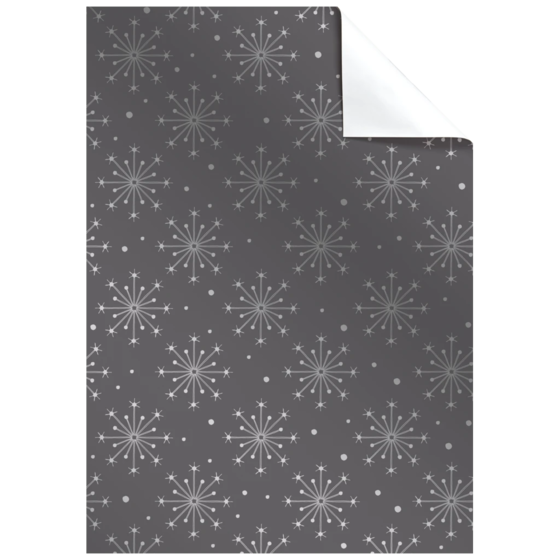 Geschenkpapier-Bogen „Nieve“ | 50×70 cm, 76 g/m², grau