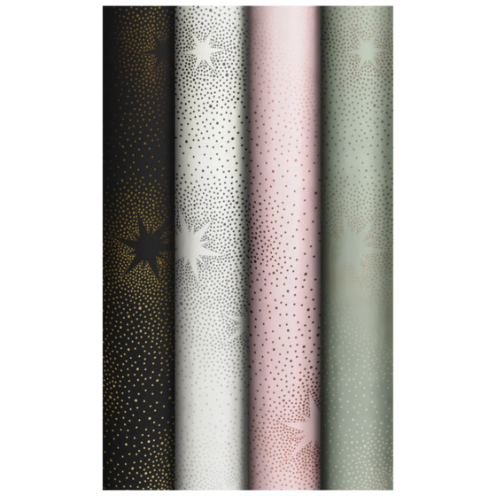 Geschenkpapier „Endless Stars“ | 70 cm × 1,5 m, 75 g/m², sortiert