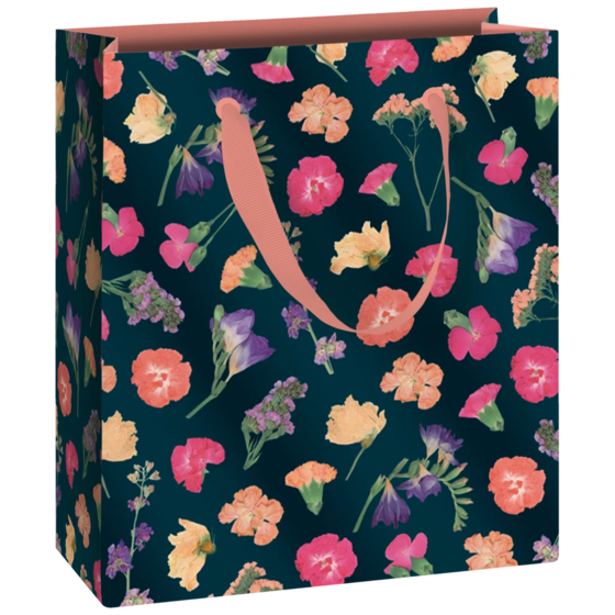 Geschenktasche „Maila“ | 18×21×8 cm, 250 g/m², petrol