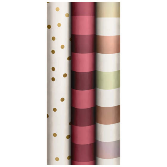 Geschenkpapier „Elegant Simplicity“ | 70 cm × 1,5 m, 75 g/m², sortiert