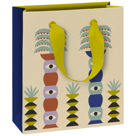 Geschenktasche „Shani“ | 18×21×8 cm, 250 g/m², hellbraun
