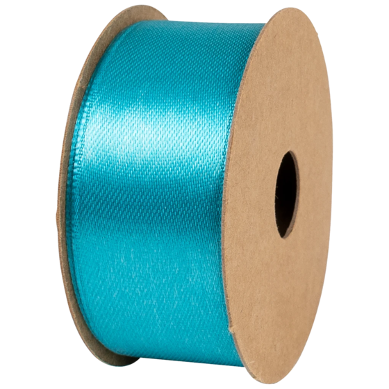 Geschenkband | Satin Polyester, 25 mm × 4 m, türkis