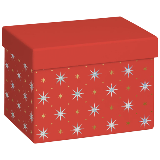 Geschenkbox „Zidonia“ | 12×12×16,5 cm, 120 g/m², rot