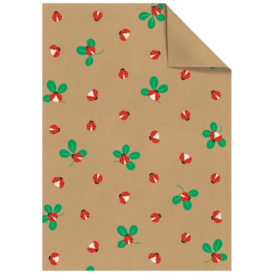 Geschenkpapier-Bogen „Adela“ | 50×70 cm, 70 g/m², hellbraun