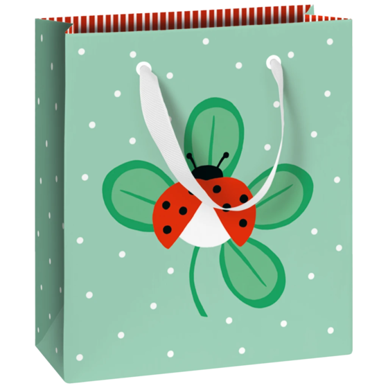Geschenktasche „Adela“ | 18×21×8 cm, 250 g/m², grün