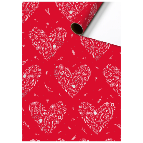 Geschenkpapier „Eldana“ | 70 cm × 1,5 m, 76 g/m², rot