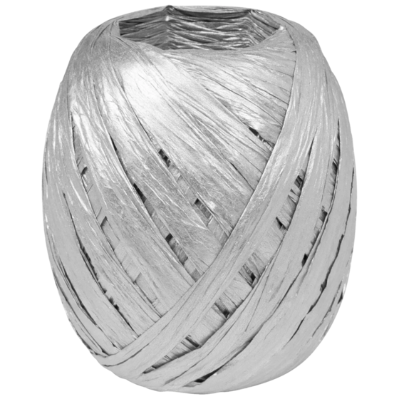Geschenkband | Papier, 7 mm × 30 m, silber