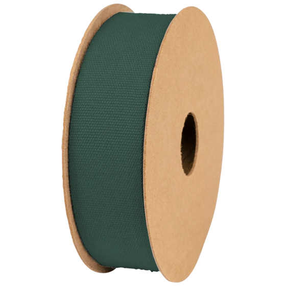 Geschenkband | Baumwolle, 16 mm × 3 m, dunkelgrün