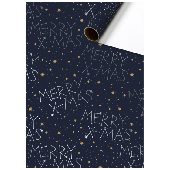 Geschenkpapier „Staila“ | 70 cm × 1,5 m, 76 g/m², dunkelblau