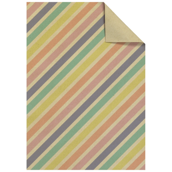Geschenkpapier-Bogen „Pan“ | 100×70 cm, 80 g/m², braun/mehrfarbig
