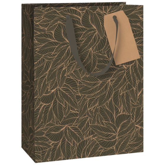 Pochette cadeau « Naha gris foncé » | 23×30×13 cm, 230 g/m², gris foncé