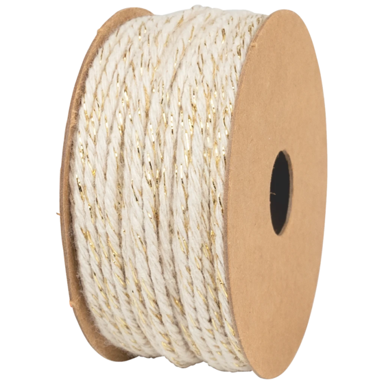 Geschenkband | Baumwolle, 2 mm × 10 m, beige