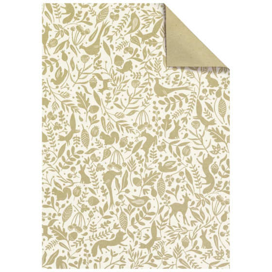 Geschenkpapier-Bogen „Ember“ | 100×70 cm, 80 g/m², weiß