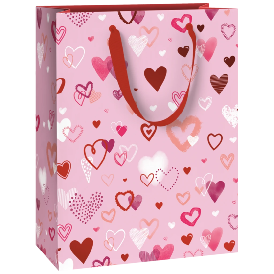 Geschenktasche „Amaia“ | 23×30×13 cm, 230 g/m², rosa