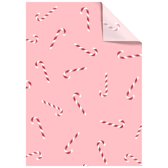 Seidenpapier „Candy Cane“ | 50×70 cm, 30 g/m², pink, 5 Stück