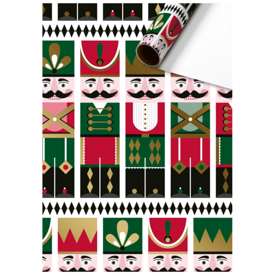 Geschenkpapier „Robert“ | 70 cm × 2 m, weiß