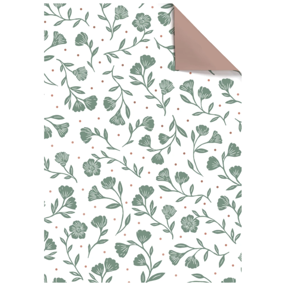 Geschenkpapier-Bogen „Olena“ | 50×70 cm, 70 g/m², weiß