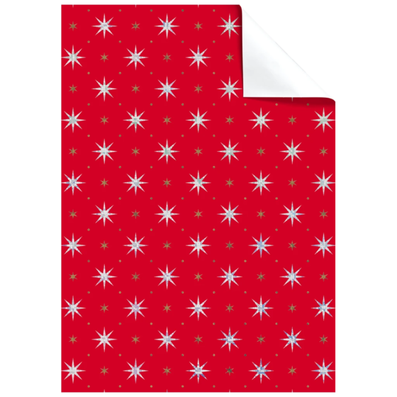 Geschenkpapier-Bogen „Zidonia“ | 50×70 cm, 76 g/m², rot