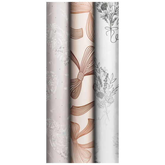 Papier cadeau « Together Forever » | 70 cm × 1,5 m, 76 g/m², assortiment