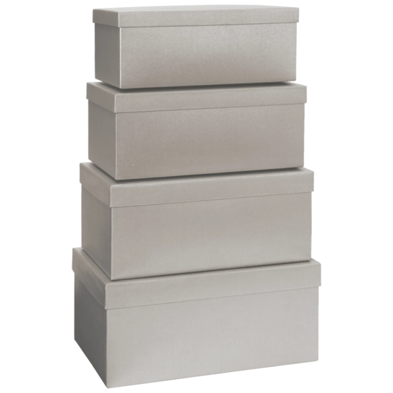Boîte cadeau One Colour | argent, 4 Tailles