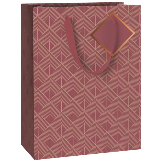 Geschenktasche „Oreste“ | 23×30×13 cm, 230 g/m², bordeaux