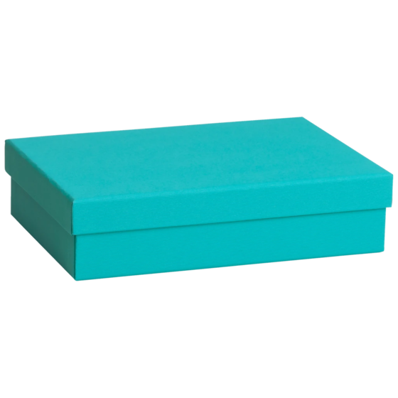 Geschenkbox One Colour | 24×6×16,5 cm, türkis