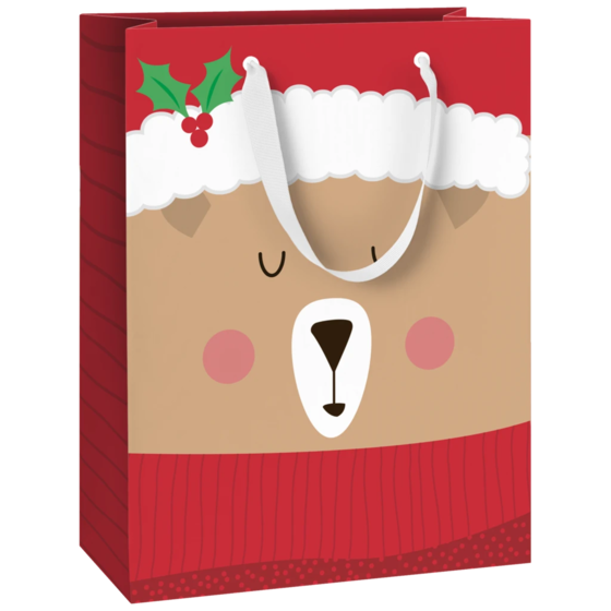 Geschenktasche „Flori“ | 23×30×13 cm, 180 g/m², rot