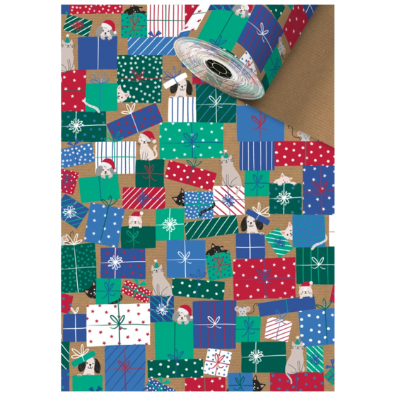 Geschenkpapier „Taly“ | 70 cm × 250 m, 60 g/m², mehrfarbig