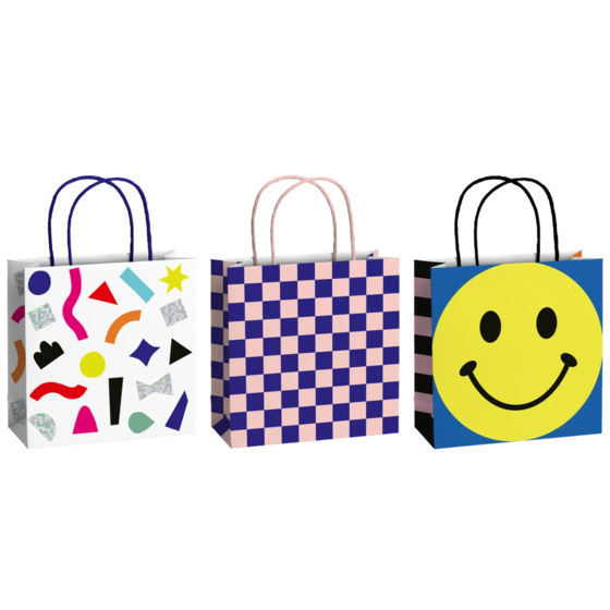 Gift Bag Set “Tyra” | 20×20×8 cm, 200 gsm, multi-coloured