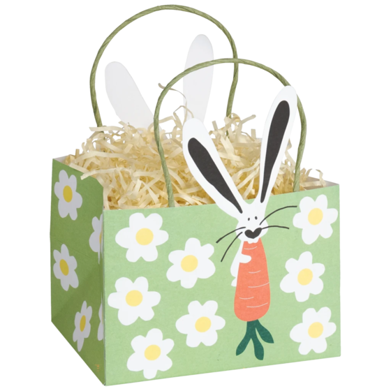 Geschenktasche „Lotti“ | 14×13×18 cm, 250 g/m², hellgrün