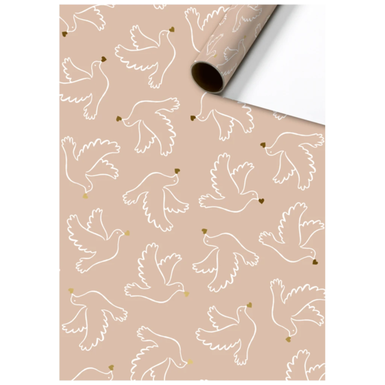 Geschenkpapier „Ditte“ | 70 cm × 2 m, 80 g/m², pfirsich