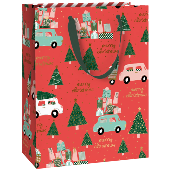 Geschenktasche „Anette“ | 23×30×13 cm, 250 g/m², rot