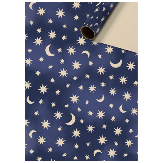 Geschenkpapier „Numa“ | 70 cm × 2 m, 70 g/m², dunkelblau