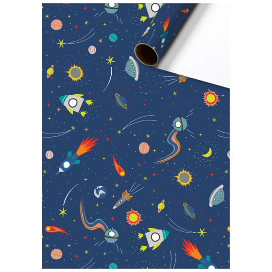 Geschenkpapier „Cornelius“ | 70 cm × 2 m, 80 g/m², dunkelblau