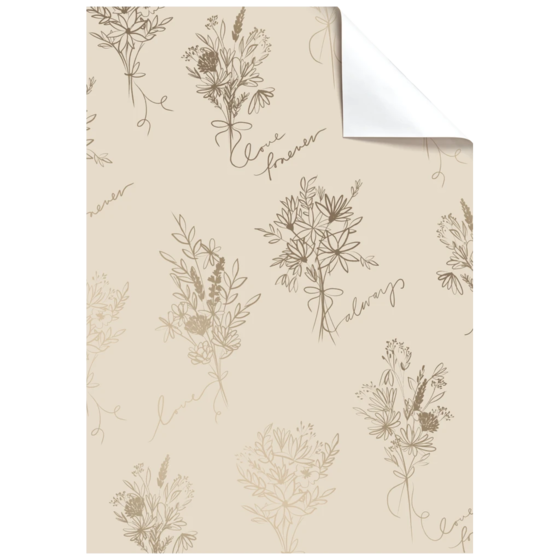 Geschenkpapier-Bogen „Kaleo“ | 100×70 cm, 76 g/m², beige