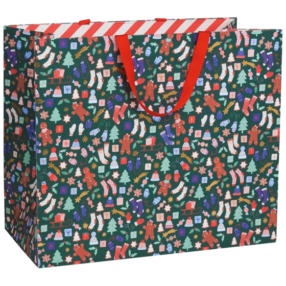 Geschenktasche „Marioka“ | 45×38×22 cm, 250 g/m², dunkelgrün