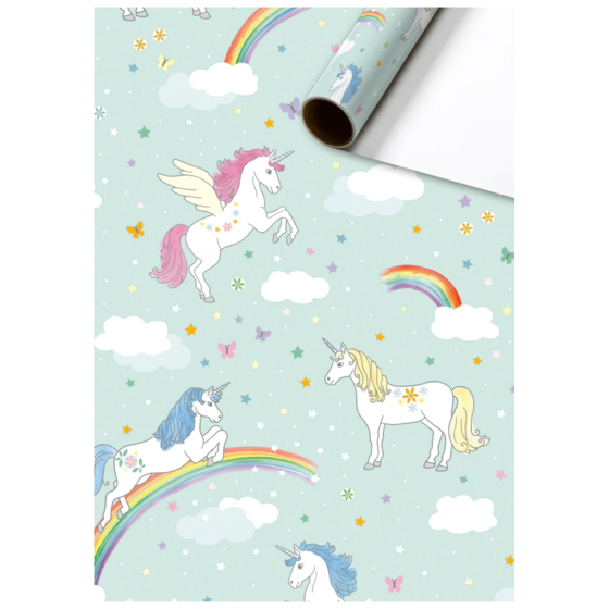 Geschenkpapier „Melody“ | 70 cm × 2 m, 80 g/m², hellblau