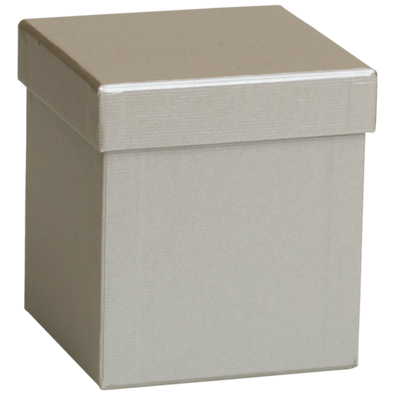 Geschenkbox One Colour | 11×11×12 cm, silber