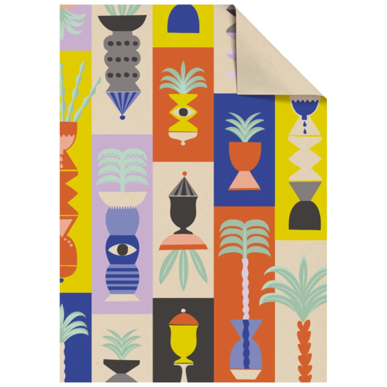 Geschenkpapier-Bogen „Shani“ | 100×70 cm, 70 g/m², mehrfarbig