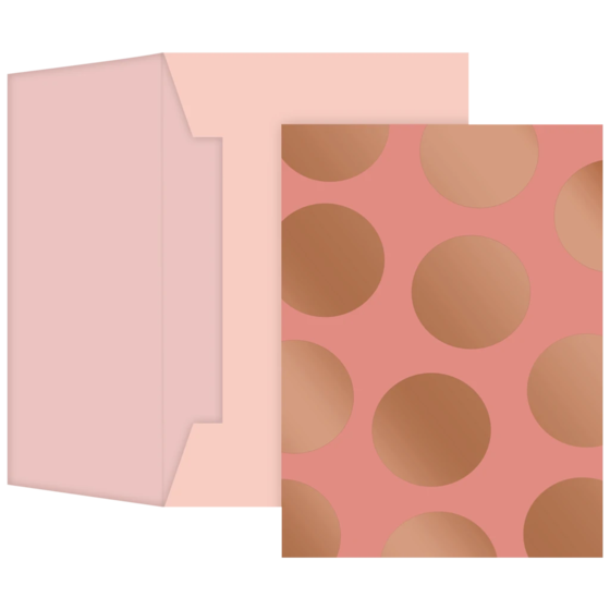 Grußkarte „Vanda“ mit passendem Briefumschlag | A6, terracotta/rosa