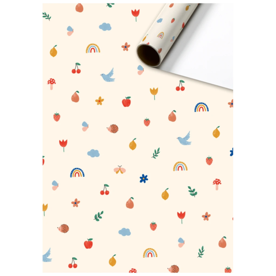 Geschenkpapier „Misha“ | 70 cm × 2 m, 80 g/m², beige