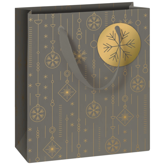 Geschenktasche „Apollo“ | 18×21×8 cm, 250 g/m², dunkelgrau