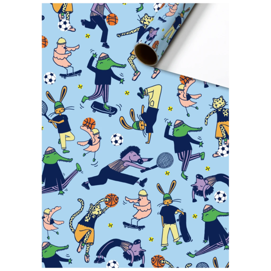 Geschenkpapier „Aira“ | 70 cm × 2 m, 80 g/m², hellblau