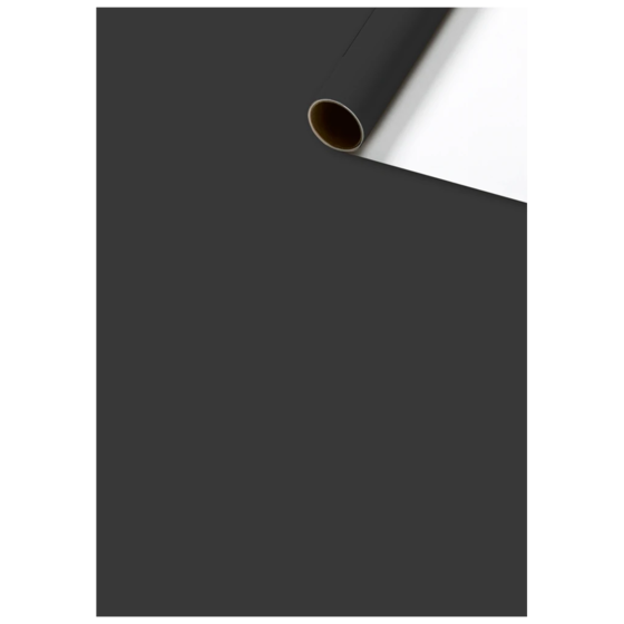 Geschenkpapier „Uni Plain“ One Colour | 70 cm × 2 m, 80 g/m², schwarz