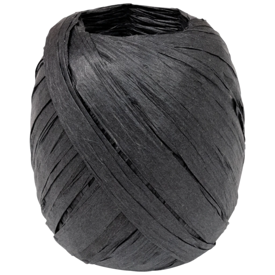 Geschenkband | Papier, 7 mm × 30 m, schwarz
