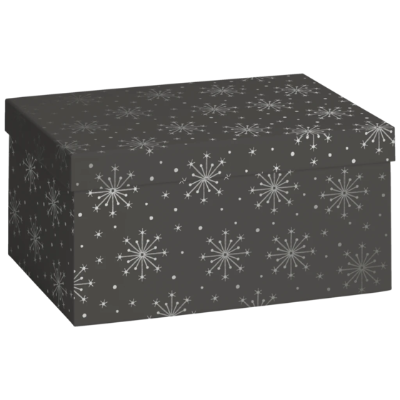 Geschenkbox „Nieve“ | 16,5×12×24 cm, dunkelgrau