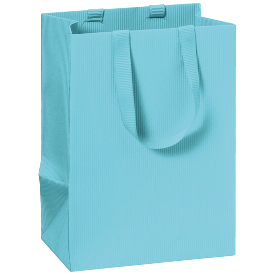 Geschenktasche One Colour | 10×14×8 cm, 250 g/m², hellblau
