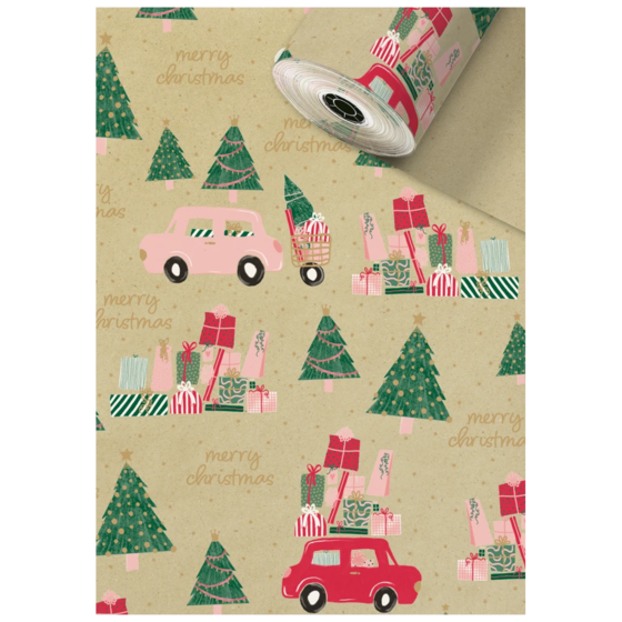 Geschenkpapier Sécaré-Rolle „Anette“ | 70 cm × 150 m, 80 g/m², hellbraun