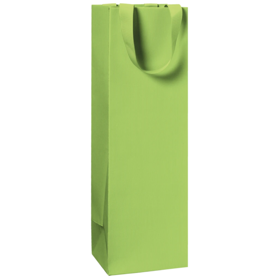 Flaschentasche One Colour | 11×36×10,5 cm, 250 g/m², hellgrün